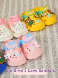 Kids Summer Slippers – Soft Sole Non-Slip House Sandals for Boys & Girls Breathable Comfortable Toddler Shoes