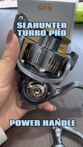 SEAHUNTER TURBO PRO Power Handle Spinning Reel: Spool 5+1BB Ball Bearings & Gear Ratio 5:2:1 4:9:1