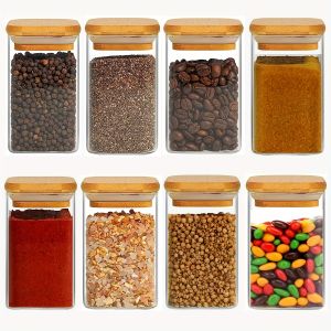 Versatile Storage Jars: 10oz Glass Jars with Airtight Lids & Multiple Quantity Options