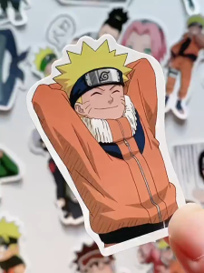 Set Pelekat Hadiah Sticker Gift Box Naruto Anime Sticker Collection Decorativ DIY Book Scrapbook Cute Anime