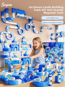BEI JESS | Magnetic Rail Car Building Blocks for Kids