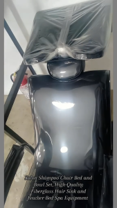 Shampoo Chair and Shampoo Bowl Black Salon and Spa Hair Sink & Bed Salon Equipment•Brilliant Beauty