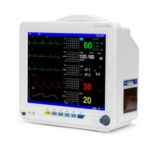 Medical 12 inch heart rate monitor meeting the needs of hospitals and clinics vital sign monitor patient monitor electrocardiogram/respiratory/non-invasive blood pressure/pulse rate/blood oxygen saturation/body temperature