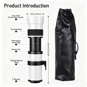 420-800mm F8.3 Full-Frame Medium Telephoto Zoom Lens for Canon Rf/Ef/Ef-S/Ef-M Fuji Xf Nikon Z/F Sony E M4/3 L Pentax