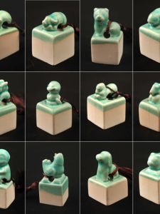 New Low-Temperature Ceramics Seal Carving Body Similar Hardness to Qingtian Shoushan Stone Traditional Business Stationery