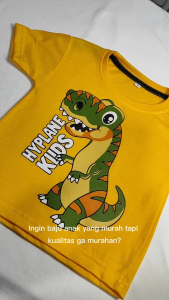 Baju Kaos Distro Motif Dino Roar Anak Laki Laki Kartun Dinosaurus T-rex Cowok Lucu Umur 1 - 10 Tahun
