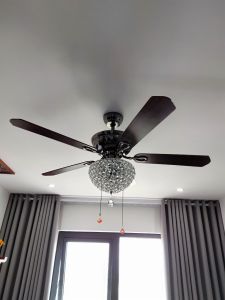 {BH 5 năm Động cơ DC 6 cấp độ} Quạt trần đèn hiện đại đèn led 3 màu as đảo chiều hút ẩm điều khiển từ xa GER 82