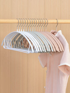 Home Use Seamless Metal Clothes Hanger Anti-Shoulder Slip Non-Slip Balcony Clothes Drying Rack Frosted Length 42cm for Adults
