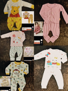 baju anak branded 0-18 month jumper setelan baju tidur sleepsuit set baju dress