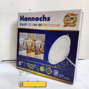 Hannochs Downlight LED EASY II IBR IBS 3w 3 W Watt Inbow Panel Cahaya Putih Kuning Tricolour Bulat Kotak