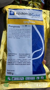 FUNGISIDA RIDOMILGOLD RIDOMIL GOLD 500 GRAM SYNGENTA Pengendali Jamur Tanaman Mancozeb Mefenoksam
