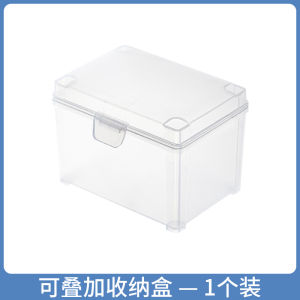 Large Capacity Card Storage Box Transparent Dustproof Desktop Cover Portable Organizer for Trading Cards Pokemon Collectibles