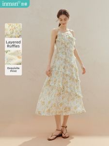 INMAN | Floral Ruffled Halter Skirt