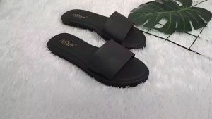 Alisa - Sandal Selop Slip on Wanita - Sandal Wanita Kokop Kekinian Tinggi 15 cm