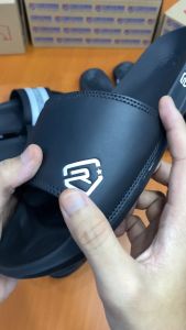 Promo Sandal Slop Murah Side Logo Hitam CONVERRO SERIES