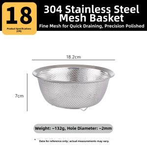 SIYUE | 304 Stainless Steel Mini Multi-purpose Draining Basket Strainer