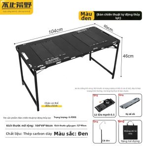 BUZHIHUANGYE | Bàn Cắm Trại Gấp Dễ Dàng Bàn Ngoài Trời Đa Năng Nhẹ Cao Cấp Bàn Nhôm Gấp Gọn Có Kệ Nướng và Ngăn Đựng Dành Cho Dã Ngoại and Du Lịch
