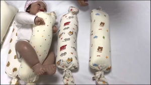 WNDR Bantal Guling bayi Newborn premium korean muslin bamboo soft cotton bahan katun lembut