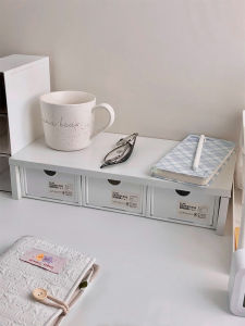 38Cm Nền Tảng Tăng Chiều Cao Kích Thước Nhỏ Để Bàn Để Bàn Ngăn Kéo Hộp Bảo Quản Ins Máy Trạm Máy Tính Để Bàn Mini Gác