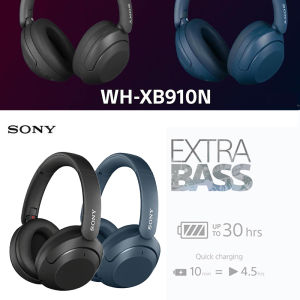 Sony WH-XB910N Bluetooth Headphones with Case Wireless Headset Built-in Micrphone 3D Stereo Sound Noise Cancellation