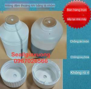 Màng seal nhôm thoát khí chai nhựa HDPE PET