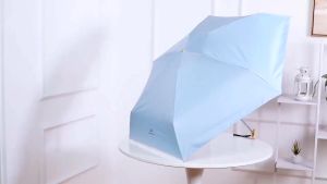 Dù gấp gọn mini ô mini bỏ túi dù che nắng mưa chống tia UV SPF50+ cán dẹp kèm hộp thời trang