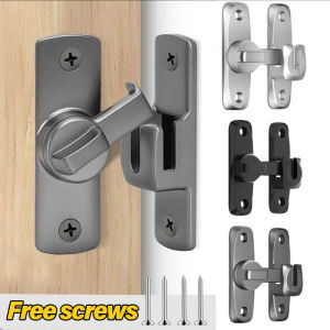 Polocat Stainless Steel Hook Latch Window Drawers Cabinet Locks 90/180 Degree Barn Door Latch Bolt Hooks Sliding Gate Buckles Hardware