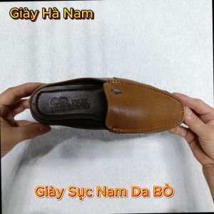 Dép Bít Mũi Nam HA NAM Da Bò Thật Cao Cấp GSB20168