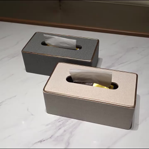 [SG SELLER LOCAL STOCK]Pu Leather Tissue Box Living Room  Rectangle Kleenex Box Tissue Box Home Decor Organiser