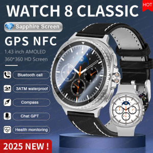 2025 New Watch 8 Ultra Classic GPS Compass NFC SmartWatch 46mm LTE Sports Version BT Call 3ATM Waterproof AMOLED Men Smartwatch