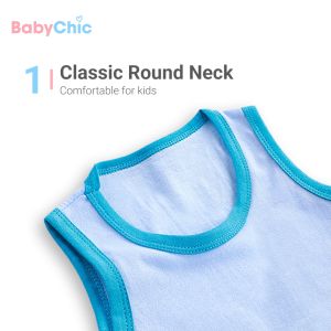 Kids Singlet Set Baju Budak Tanpa Lengan Pakaian Harian Kanak Lelaki Perempuan 3 Months - 6 Years