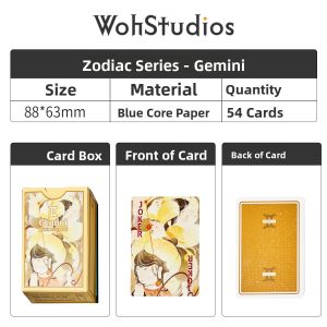 WohStudios | Zodiac Creative Magic Practice Card Playing Cards