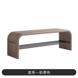 Luxury Minimalist Modern Entryway Shoe Rack for Home Use Integrated Bedroom Footstool Long Bar Stool for Changing Shoes
