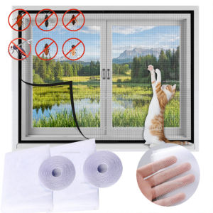 Anti Fly Mosquito Net Window Screen Mesh Adhesive Mosquito Insect Flying Bug Net Curtains for Kitchen Windows Home Protector