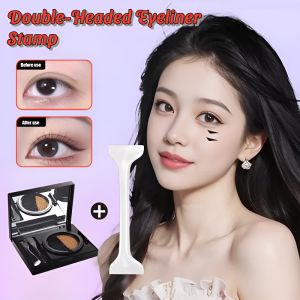 Double-Headed Eyeliner Stamp Tool Lazy Eyeliner Not Easy To Smudge Eye Makeup Tools Long-Lasting Color