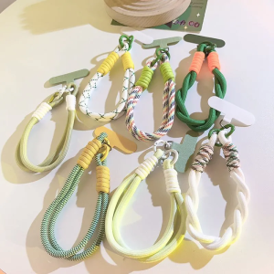 Portable Creative Ins Short Woven Phone Strap Keychain Camera Accessory Digital Media Player Jewelry Mobile Phone Lanyard