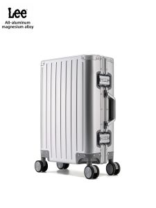 Lee | Aluminum Alloy Luggage with 24 Aluminum Frame and Omni-Wheel 20 Inch Carry-On Travel Bag