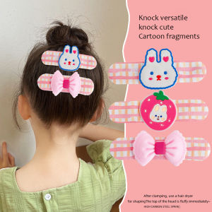 2/3/4pcs Childrens Hair Patch Cartoon Velcro Hair Patch Hairband Patch Hair Clip Headwear Bow Hair Accessories