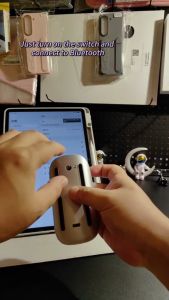 Tetikus Bluetooth Tanpa Wayar 2.4G Tetikus Ultra-Nipis Wireless Bluetooth Mouse 2.4G Ultra-Thin Mouse Multi Touch Rechargeable Mouse For  Tablet PC Laptop Computer accessories