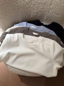 DUOFEIYAN | Simple Stylish White Tshirt Casual Basic Loose Slimming