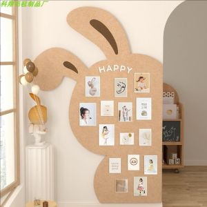 Cute Rabbit Photo Wall Background Board Felt Wall Sticker Childrens Room Wall Decorative Creative Fancy Photo Display Wall