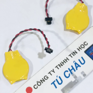 Pin Cmos 2032 CR2032 - 3V (Loại 2 dây 2 lổ) / Đầu cắm hình thang: 3.8mm X 1.2mm