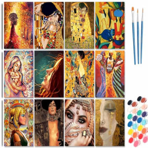 Painting By Numbers for Adults Abstract Women Famous Picture Handmade on Canvas for Personalized Gift Art