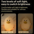 Duck Night Light Plush Toy Lovely Animal Doll Soft Warm Lamp Room Bedside Decor USB Rechargeable Gift for Child Friends. 