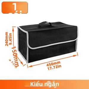 YONGRUN Hộp Đựng Đồ Trên Ô Tô Bằng Nỉ Màu Đen Túi Phân Chia Đa Chức Năng Để Đựng Phụ Kiện Tổ Chức Khoang Lái Có Túi Phân Chia