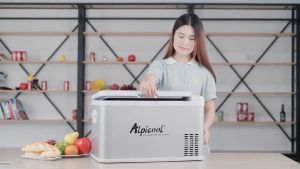 ตู้เย็นมินิ 12V-24V เล็ก พิเศษ ผู้ชาย เชื่อมต่อกับ APP สำหรับ refrigerator ความเย็น 18-24°C