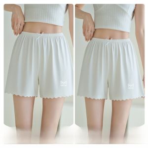 MiiOW | Loose Fit Ice Silk Safety Shorts Womens Summer New Style Bottoming Not Hemming Comfortable Short Pants Casual Polyester Spandex Blend