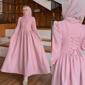dress remaja kekinian korean style berhijab ootd dress mewah princess nada gisella