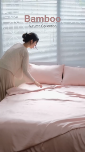 Combo chăn gối 3 món Organic Bamboo Runa Corner mềm mại thoáng khí - Combo 1 vỏ chăn + 2 vỏ gối nằm