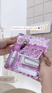 Teachers Day Bundle Pen with Mirror - 2 in 1 Gift Set for Teachers Featuring Pocket Mirrors and Pens